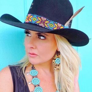 Charlie One Horse Black Gold Digger Hat M-L